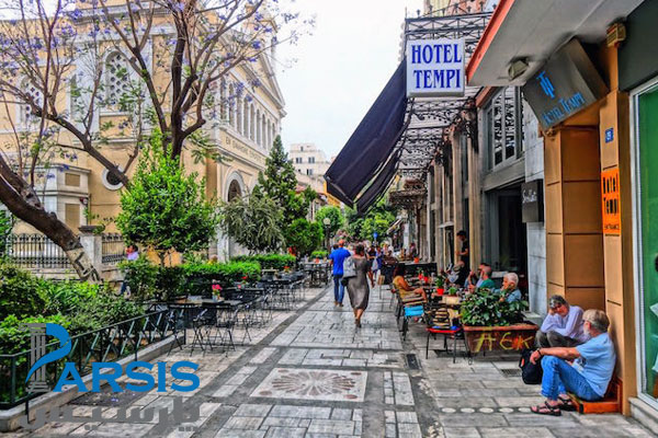 خیابان های آگیوس و الیوس در یونان